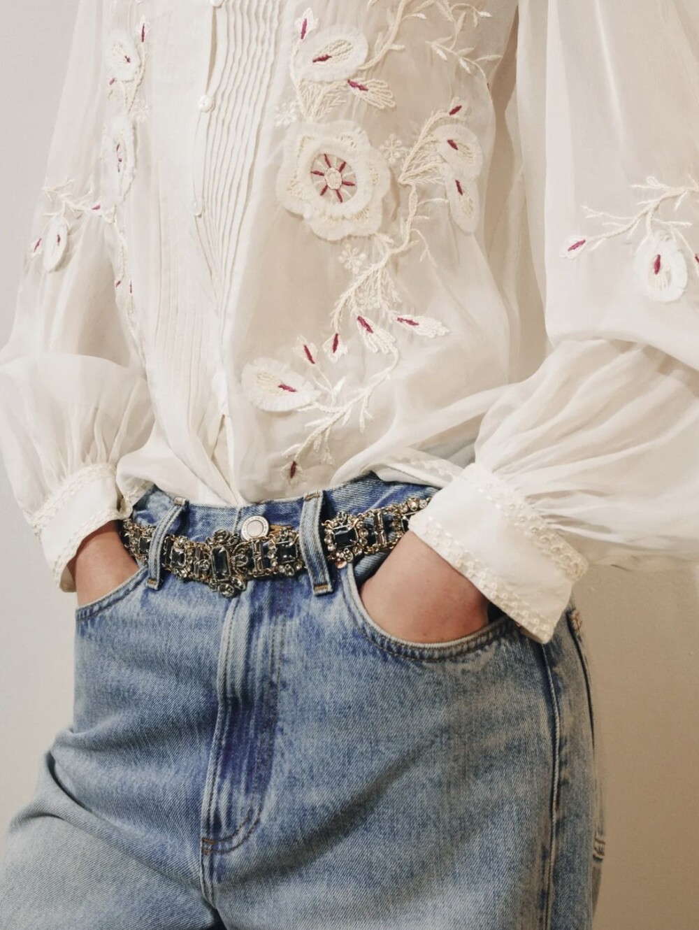ZARA METAL JEWEL BELT